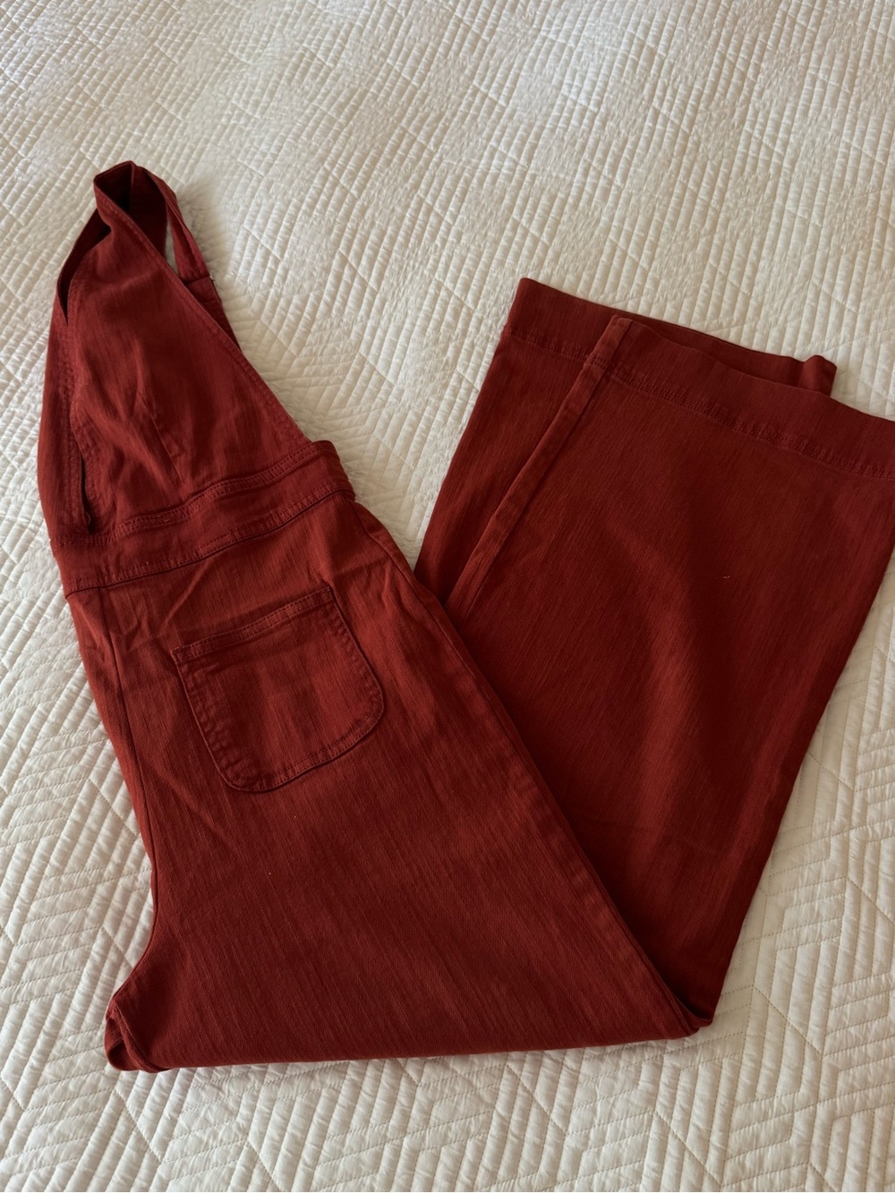 Rust Halter Wide Leg Jumpsuit Size M